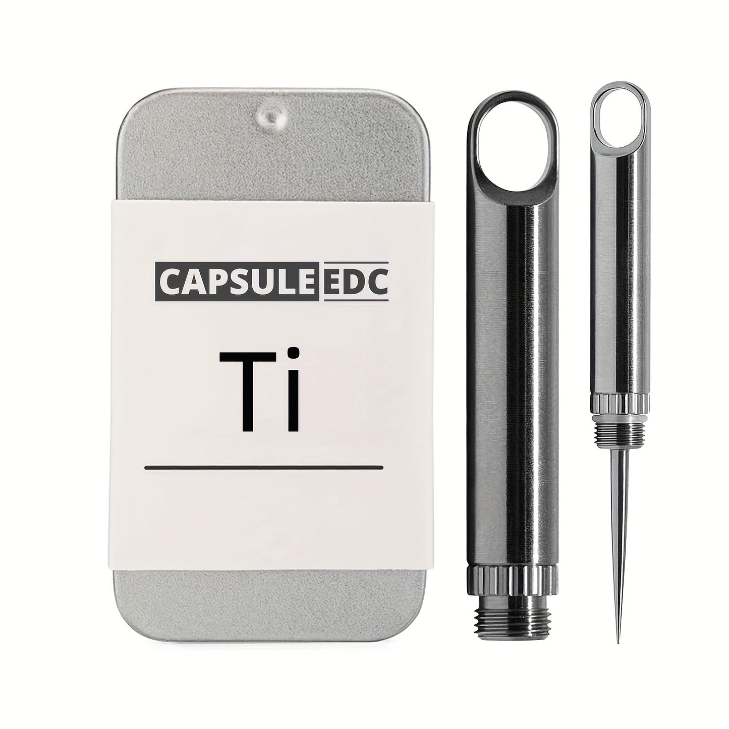 1pcs Titanium Toothpick, Keychain Holder Portable Metal Travel Toothpick, Eep Cleaning Dental Floss Toothpick