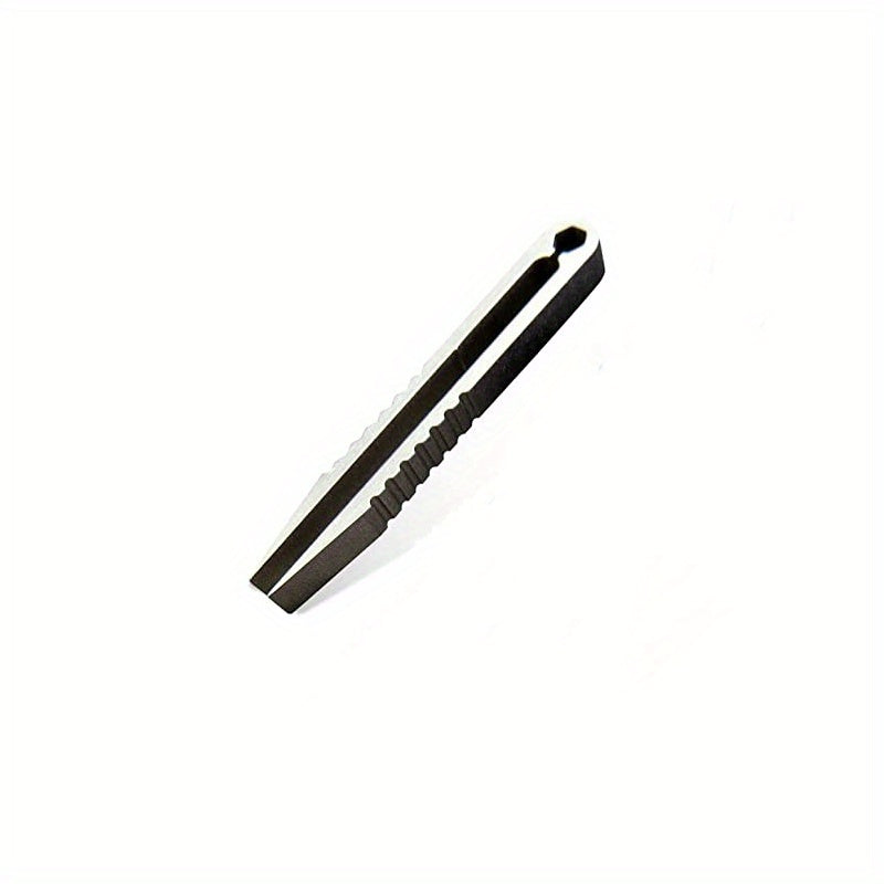 1pc Portable Titanium Alloy EDC Tweezers for Outdoor Survival and Travel - Lightweight and Compact with Precision Grip